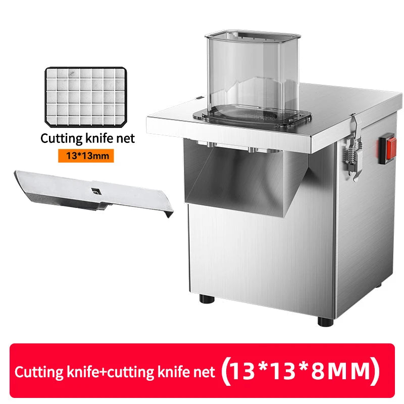 Electric Cube Cutting Machine – Automatic Dicer for Potatoes, Onions, Carrots, Fruits & Vegetables
