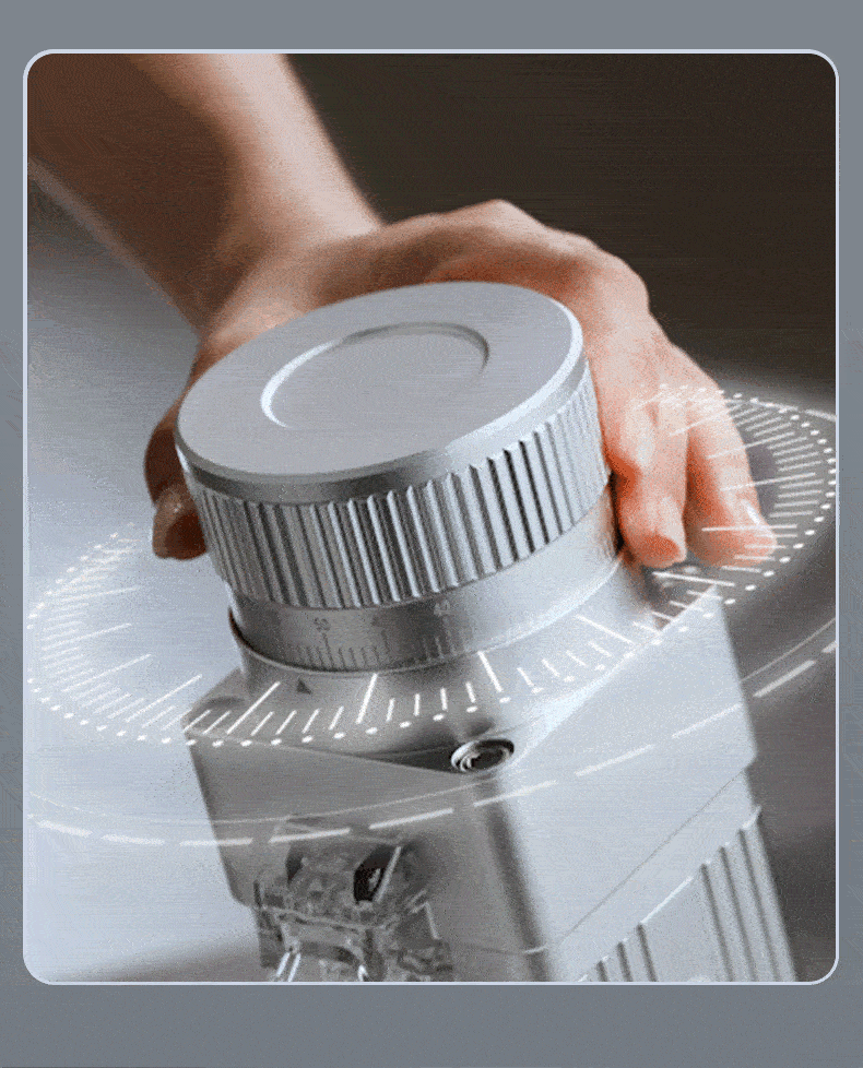 STARSEEKER E55Pro Electric Coffee Grinder 55MM Titanium Cone Burr Stepless Adjustment Espresso Brew Coffee Bean Grinder Black