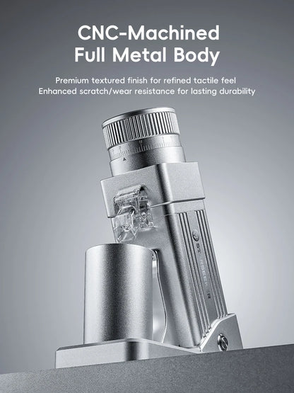 STARSEEKER E55Pro Electric Coffee Grinder 55MM Titanium Cone Burr Stepless Adjustment Espresso Brew Coffee Bean Grinder Black