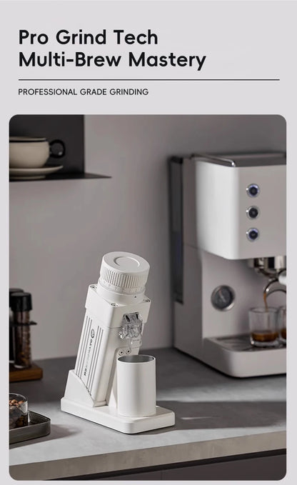 STARSEEKER E55Pro Electric Coffee Grinder 55MM Titanium Cone Burr Stepless Adjustment Espresso Brew Coffee Bean Grinder Black