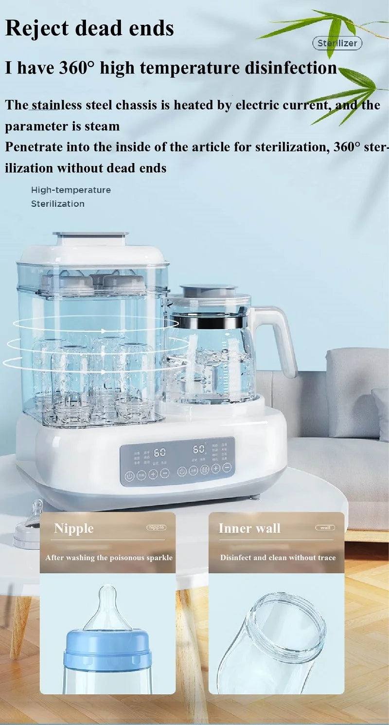 Multi-Function Baby Milk Dispenser – Electric Powder Maker, Bottle Warmer, Insulation & Sterilizing Kettle