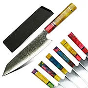Extra Sharpness Blade Damascus Steel Powder Core S35VN 62-64 Hardness Kitchen Chef Knife