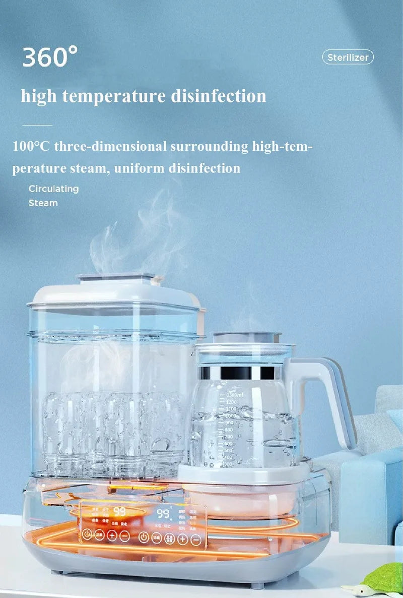 Multi-Function Baby Milk Dispenser – Electric Powder Maker, Bottle Warmer, Insulation & Sterilizing Kettle