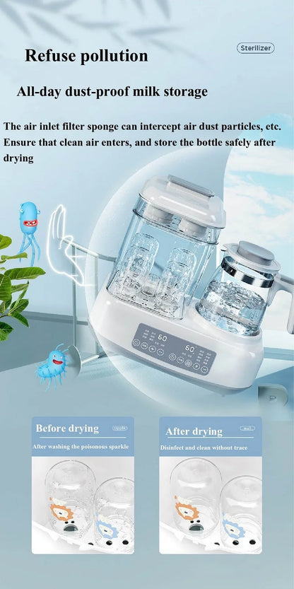 Multi-Function Baby Milk Dispenser – Electric Powder Maker, Bottle Warmer, Insulation & Sterilizing Kettle