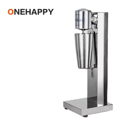 OneHappy Stainless Steel Milkshake Machine – Commercial Pearl Milk Tea & Milk Frothing Blender for Restaurants & Cafés
