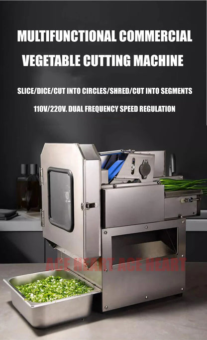 Automatic Vegetable Cutter Machine Multi-Functional Slicing Shredding Machine Chili Cutting Section Scallion Leek Cutting Machin