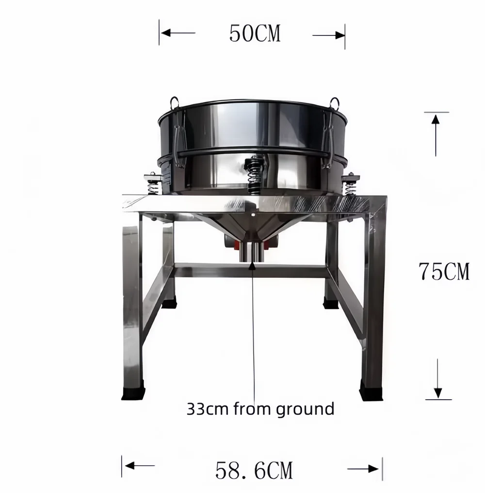 Automatic Sifter Shaker Machine Electric Vibrating Screen Powder Screening Sifting Machine Powder Sieve