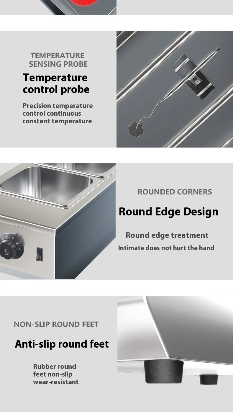 Singwinner Electric Chocolate Tempering Machine – 2/3-Tank Chocolate Melting & Cascade Warmer for Home Kitchens