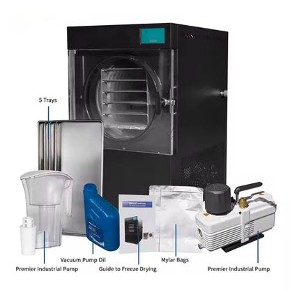 Small Food Freeze Dryer – Mini Vacuum Lyophilizer with Industrial-Grade Freeze Drying Technology for Food Preservation