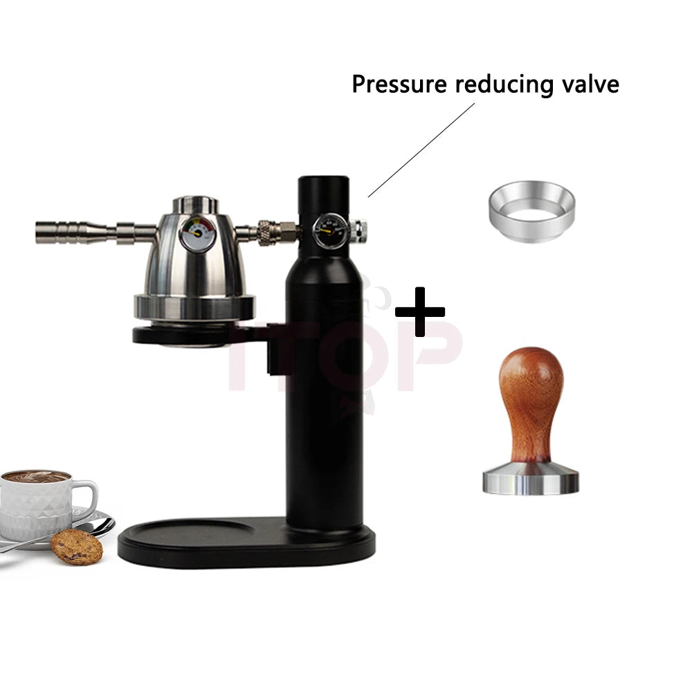 ITOP Pneumatic Coffee Machine Portable Manual Home Outdoor Air Pump Air Pressure Extraction Espresso Semi-automatic Coffee Maker