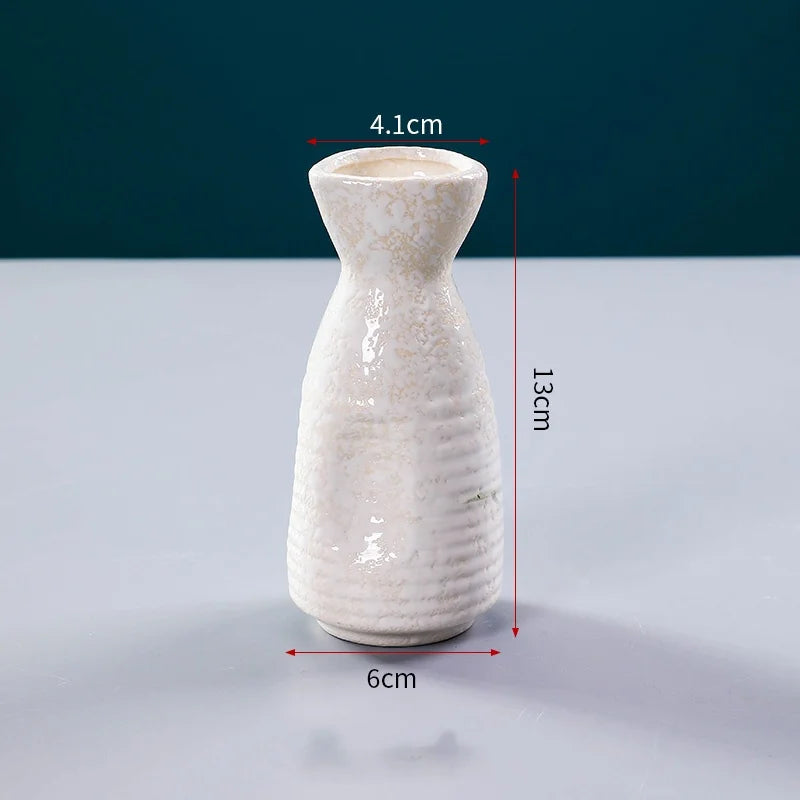 Sushi shop Sashimi Plate Decoration Ceramic small Bottle Dry Ice japanese kitchen tableware Restaurant Toothpick Holder Storage