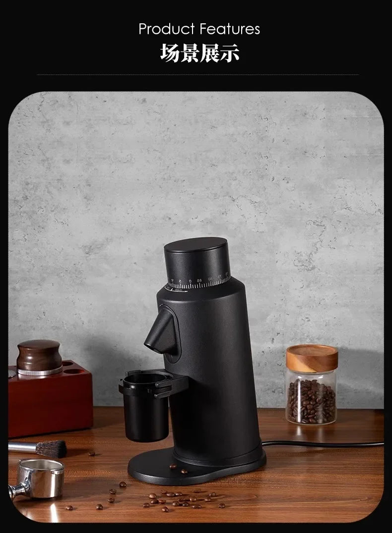 LX T64 Variable Speed Coffee Bean Grinder Machine 64mm Flat Burr Espresso Coffee Grinder Single Dose Grinder Miller