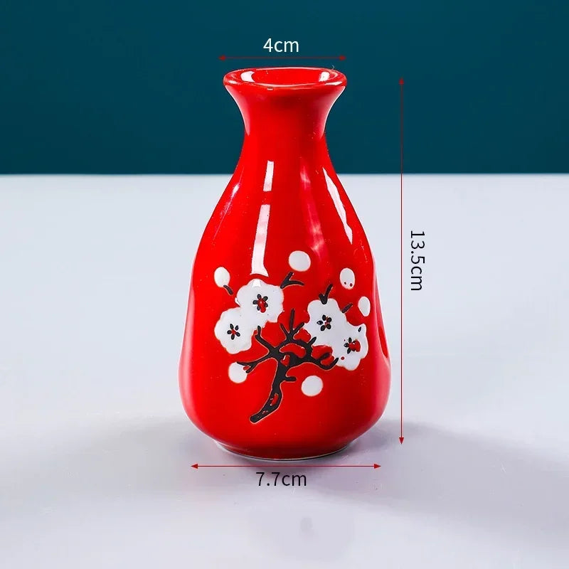 Sushi shop Sashimi Plate Decoration Ceramic small Bottle Dry Ice japanese kitchen tableware Restaurant Toothpick Holder Storage