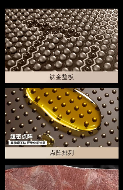 Titanium Pan 316 Stainless Steel Uncoated Non-stick Pan Household Cooking Pot Induction Cooker Special Steak Frying Pan