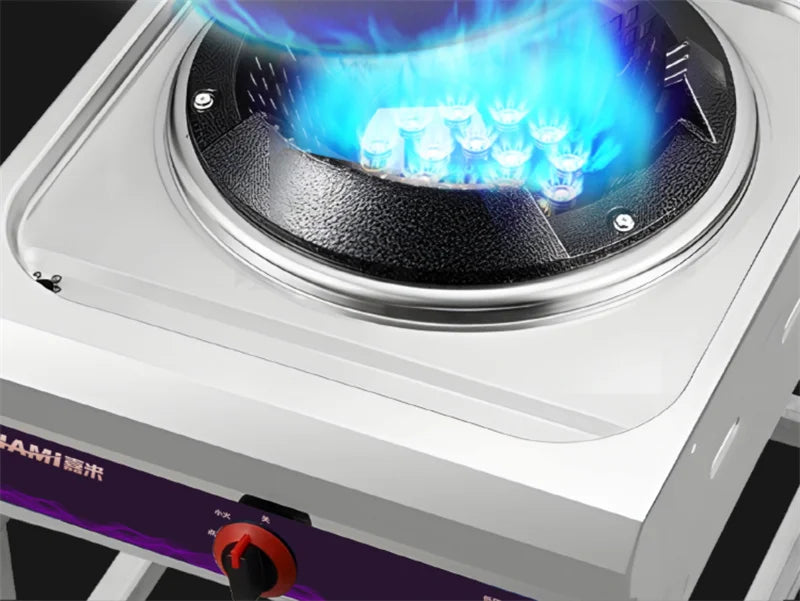 Home Fierce Fire Stove Gas Cooktop Commercial Single Burner Medium and High Pressure Liquefied Gas Stove Energy-saving Gas Hob
