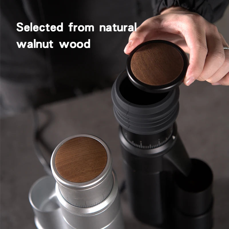 TOMAHAWK Electric Coffee Grinder 7-core 48mm Burr Household Silver Coffee Bean Grinder Coffee Miller Grinder for Espresso Filte