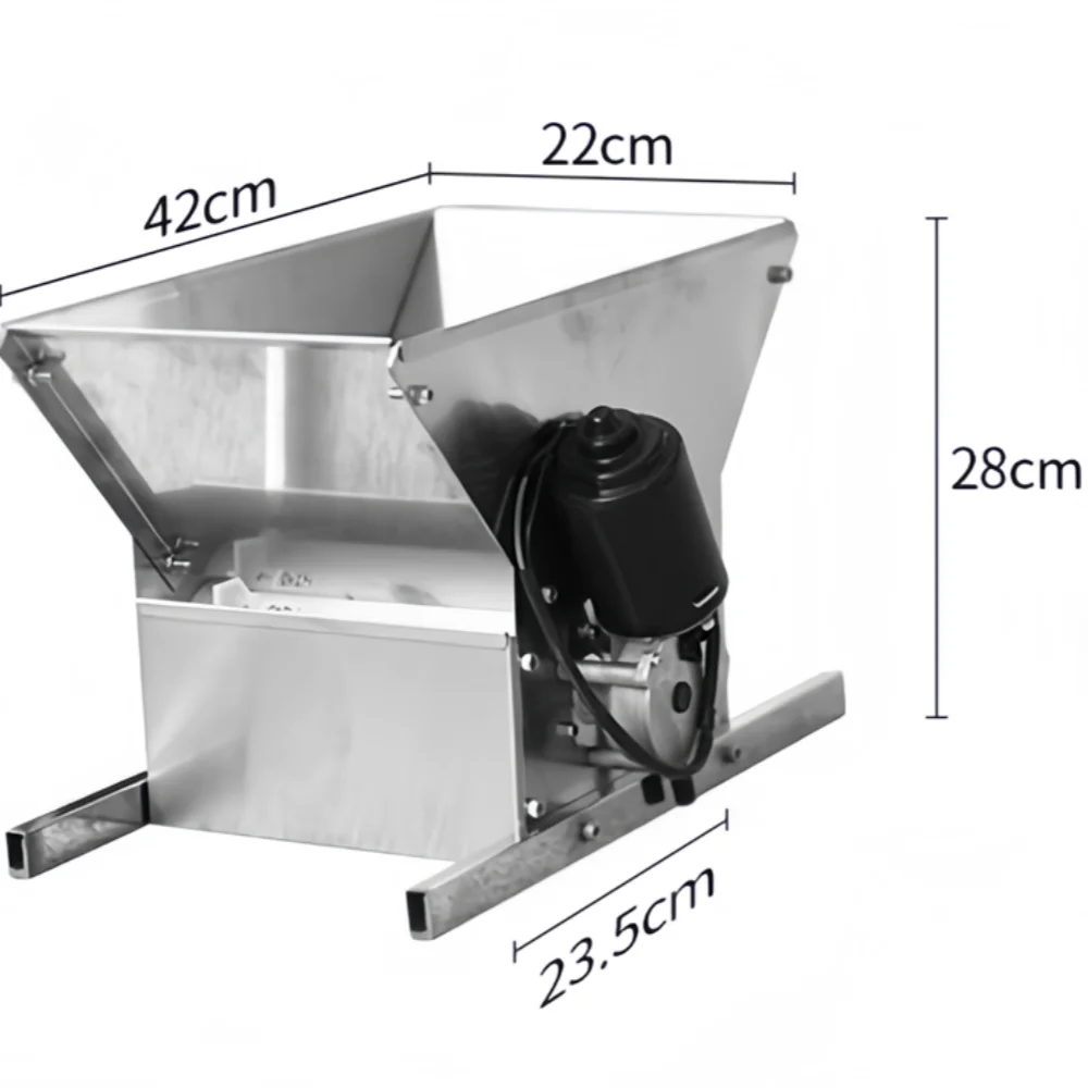 Stainless Steel Electric Grape Crusher Blueberry Mulberry Fruits Juice Press Crusher Red Wine Brewing Grape Crushing Machine
