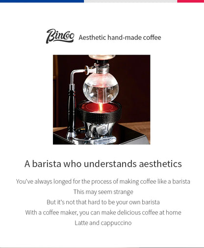 BINCOO 220V 400W Siphon Pot Convection Oven Coffee Heater Electric Stove Halogen Light Wave Infrared Heating 750° Heat Resistant