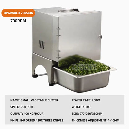 Commercial Food Chopper Green Onion Cutting Machine Pepper Slicer Kchenny Wielofunkcyjny