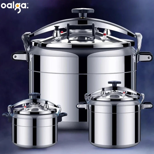 50L Commercial Pressure Cooker Thickened Large Capacity Gas Induction Cooker Universal Explosion-proof Household Pressure Cooker