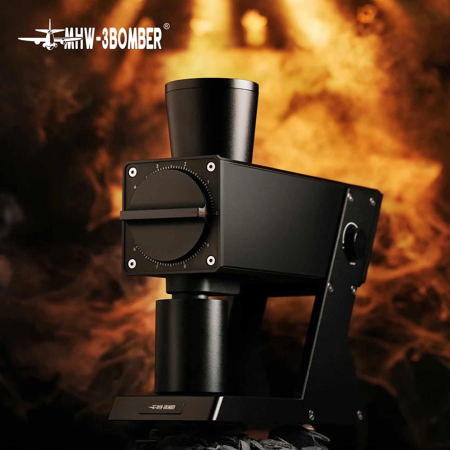 MHW-3BOMBER F74 Electric Grinder – 74mm Ti Flat Burr, 90-Step Stepless Espresso to French Press
