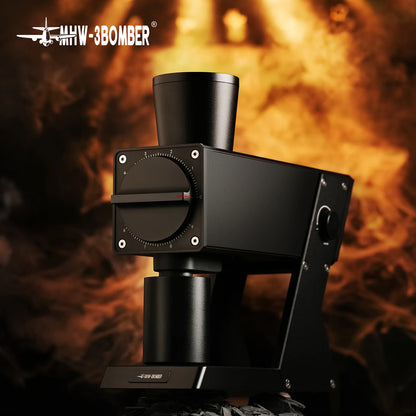 MHW-3BOMBER F74 Electric Grinder – 74mm Ti Flat Burr, 90-Step Stepless Espresso to French Press