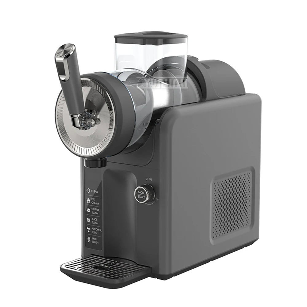 Small Soft Drink Ice Cream Machine 1.8L Slush Machine Countertop Beverage Smoothie Machine Portable Automatic Cold Drink