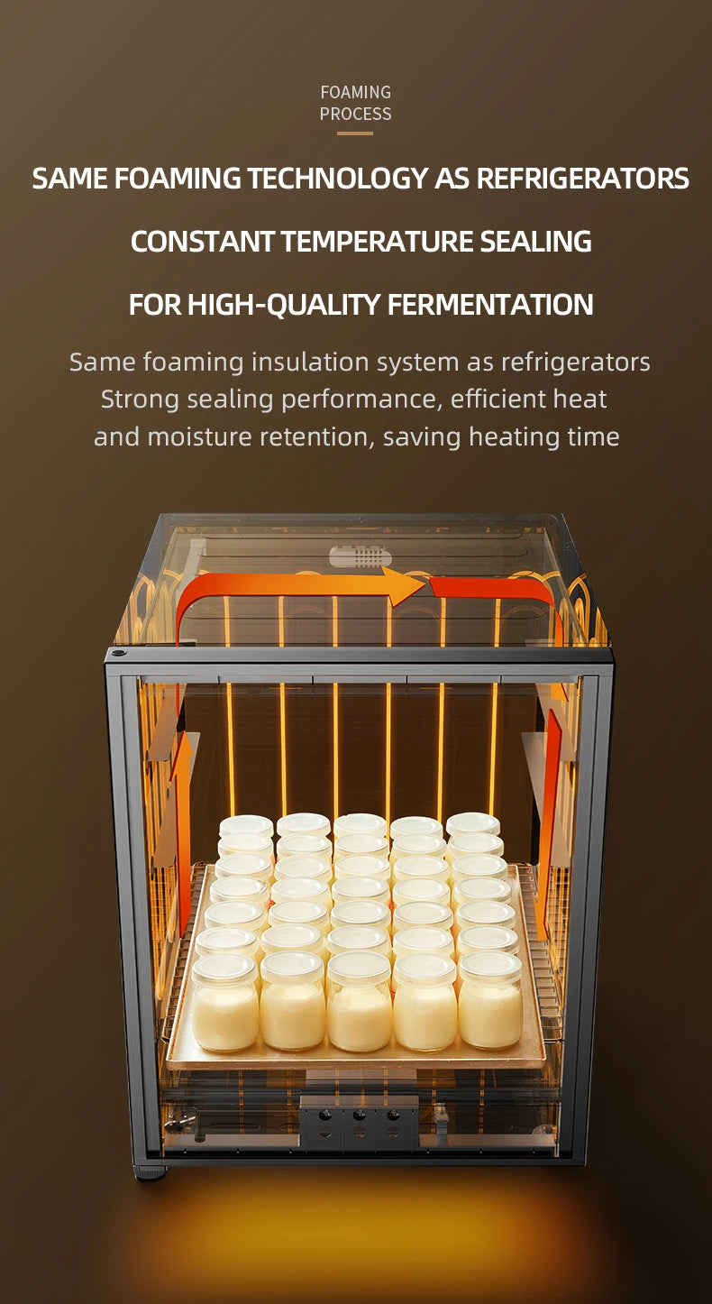 70L Temperature-Controlled Electric Dough Proofer Fermentation Household Baking Multi-functional Automatic Bread Yogurt  Machine