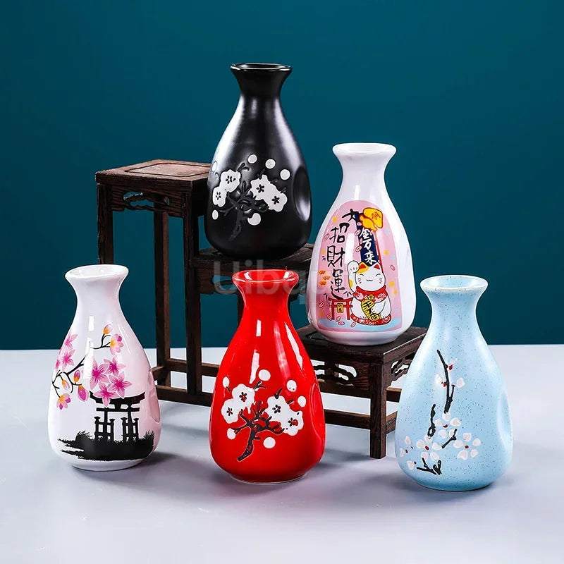 Sushi shop Sashimi Plate Decoration Ceramic small Bottle Dry Ice japanese kitchen tableware Restaurant Toothpick Holder Storage