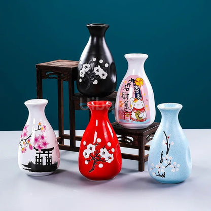Sushi shop Sashimi Plate Decoration Ceramic small Bottle Dry Ice japanese kitchen tableware Restaurant Toothpick Holder Storage