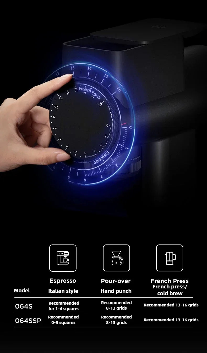 TIMEMORE Sculptor 064S 064SSP Electric Coffee Bean Grinder Italian Hand Automatic Coffee Bean Grinder 64mm Cutter Head 220V