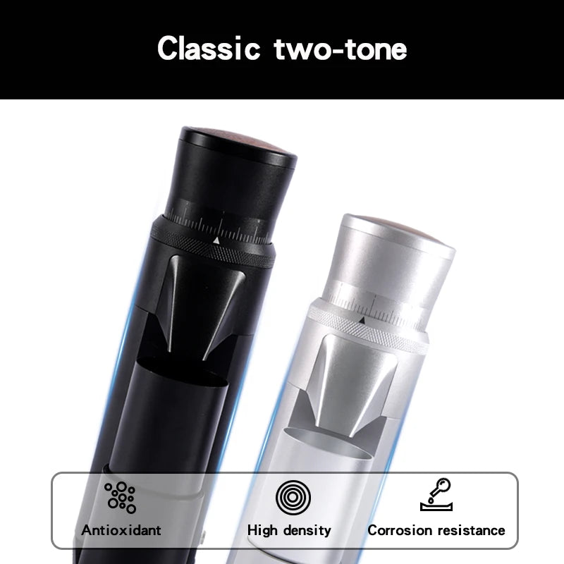 TOMAHAWK Electric Coffee Grinder 7-core 48mm Burr Household Silver Coffee Bean Grinder Coffee Miller Grinder for Espresso Filte