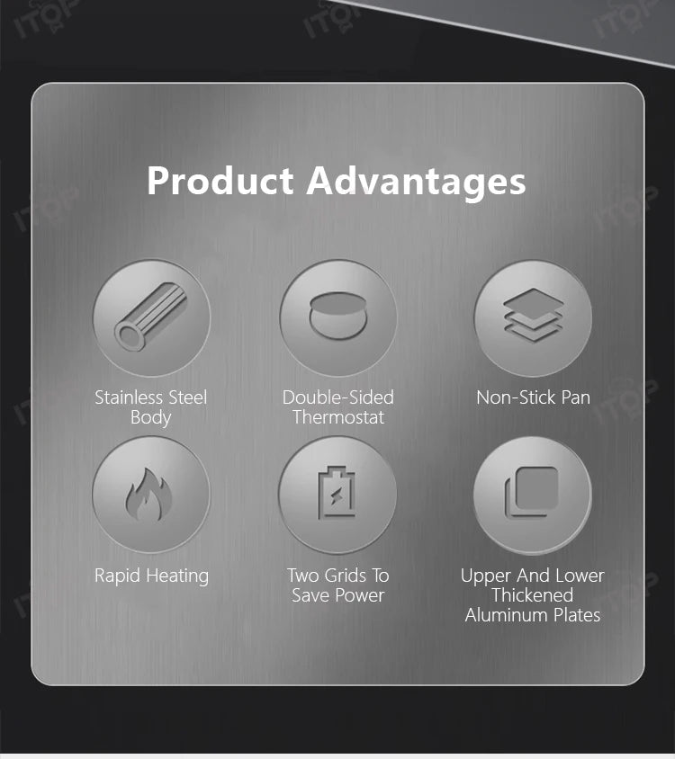 ITOP CWT Barbecue Burrito Machine Chicken Burrito Maker Snack Stall Equipment Cooked Food Heating and Insulation Machine 60-300℃