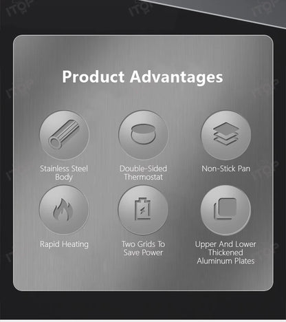 ITOP CWT Barbecue Burrito Machine Chicken Burrito Maker Snack Stall Equipment Cooked Food Heating and Insulation Machine 60-300℃