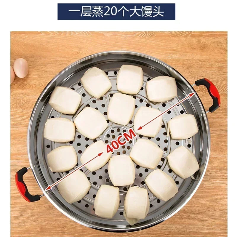 Commercial breakfast shop Multifunctional Stainless Steel Electric Steamer, new style Large Capacity, steamed buns