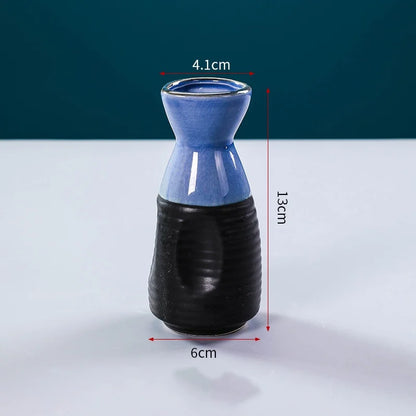 Sushi shop Sashimi Plate Decoration Ceramic small Bottle Dry Ice japanese kitchen tableware Restaurant Toothpick Holder Storage