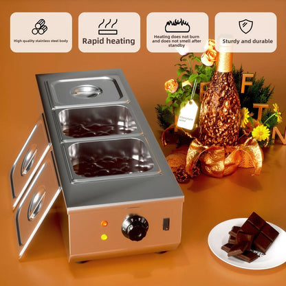 Singwinner Electric Chocolate Tempering Machine – 2/3-Tank Chocolate Melting & Cascade Warmer for Home Kitchens