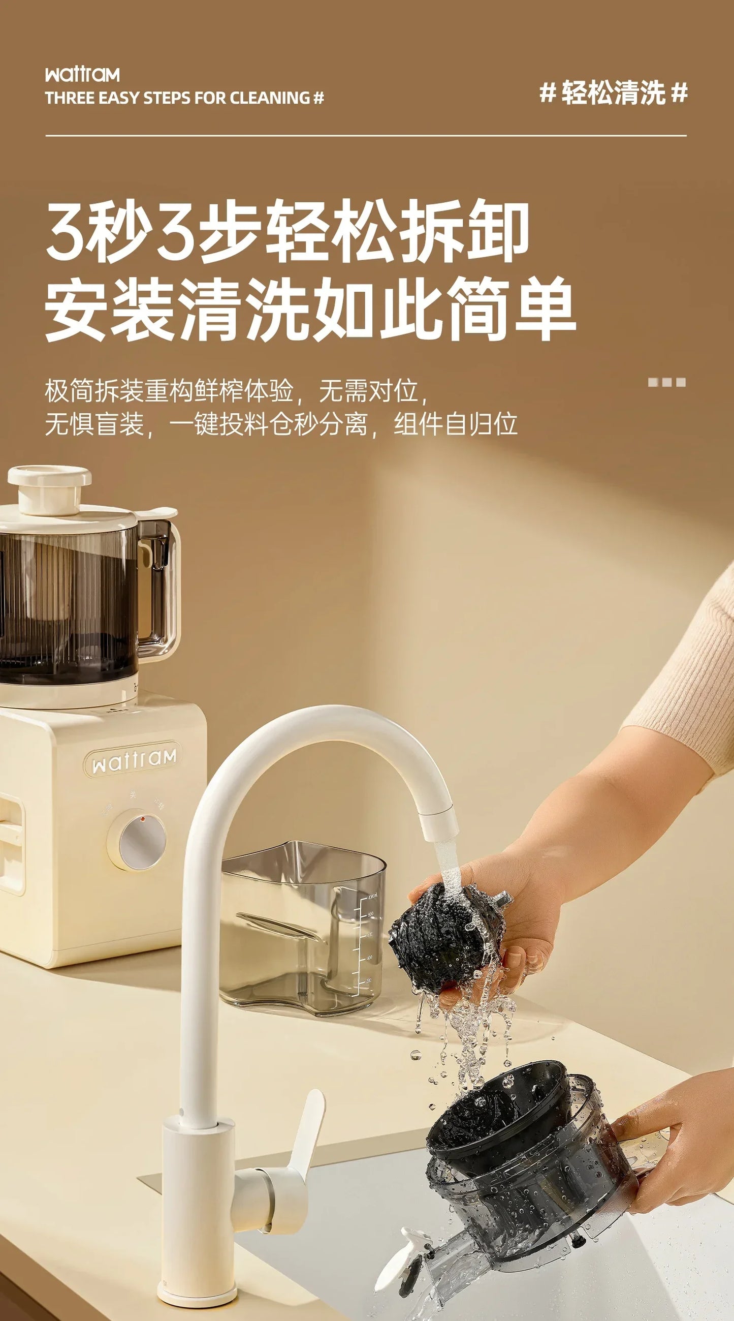 Large diameter] original juice machine juicer slag juice separation household cooking machine juicer machine