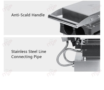 ITOP CWT Barbecue Burrito Machine Chicken Burrito Maker Snack Stall Equipment Cooked Food Heating and Insulation Machine 60-300℃