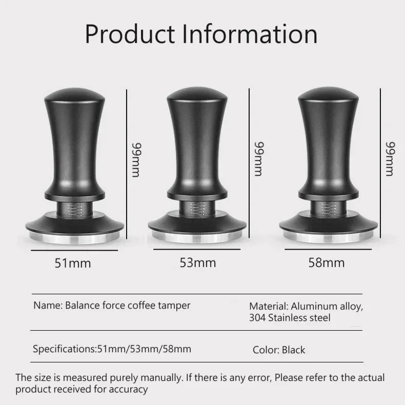 Espresso Coffee Press with Scale Constant Adjustment,Powdering Needle ,Powder Receiving Ring Coffee Press Mat Coffee Accessories