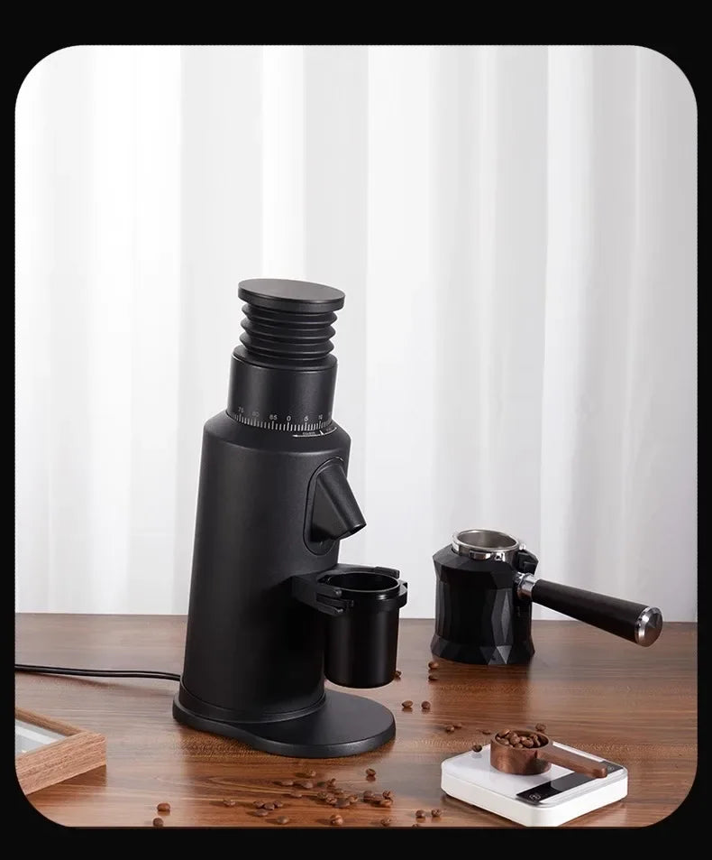 LX T64 Variable Speed Coffee Bean Grinder Machine 64mm Flat Burr Espresso Coffee Grinder Single Dose Grinder Miller