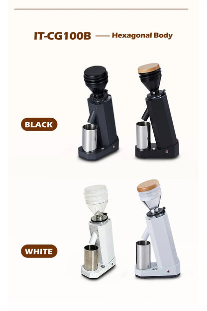 ITOP Electric Coffee Grinder 40MM Titanium Burr Metal Bean Hopper 75g Elegant Samll Coffee Grinder Machine New Arrival 2022