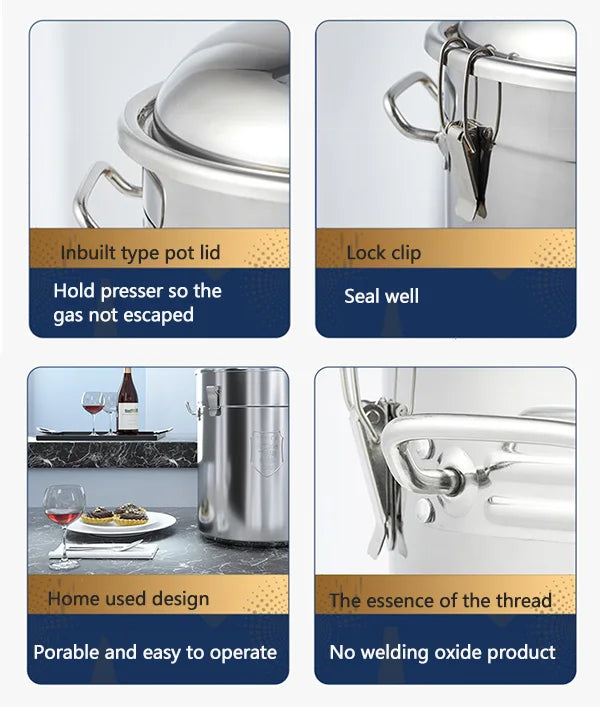 23L Home Distiller Alcohol Moonshine Electric Tubular Distilling Column Machine Wine Fermentation Used Distillation Equipment