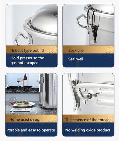 23L Home Distiller Alcohol Moonshine Electric Tubular Distilling Column Machine Wine Fermentation Used Distillation Equipment