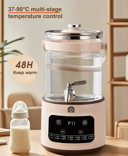 3L Electric Smart Tea Brewer – Large-Capacity Thermostatic Kettle with Faucet for Office, Fruit Tea & Commercial Use