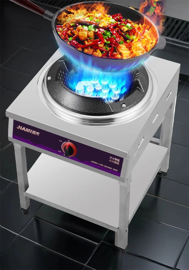 Home Fierce Fire Stove Gas Cooktop Commercial Single Burner Medium and High Pressure Liquefied Gas Stove Energy-saving Gas Hob