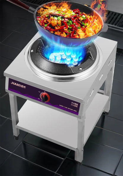 Home Fierce Fire Stove Gas Cooktop Commercial Single Burner Medium and High Pressure Liquefied Gas Stove Energy-saving Gas Hob