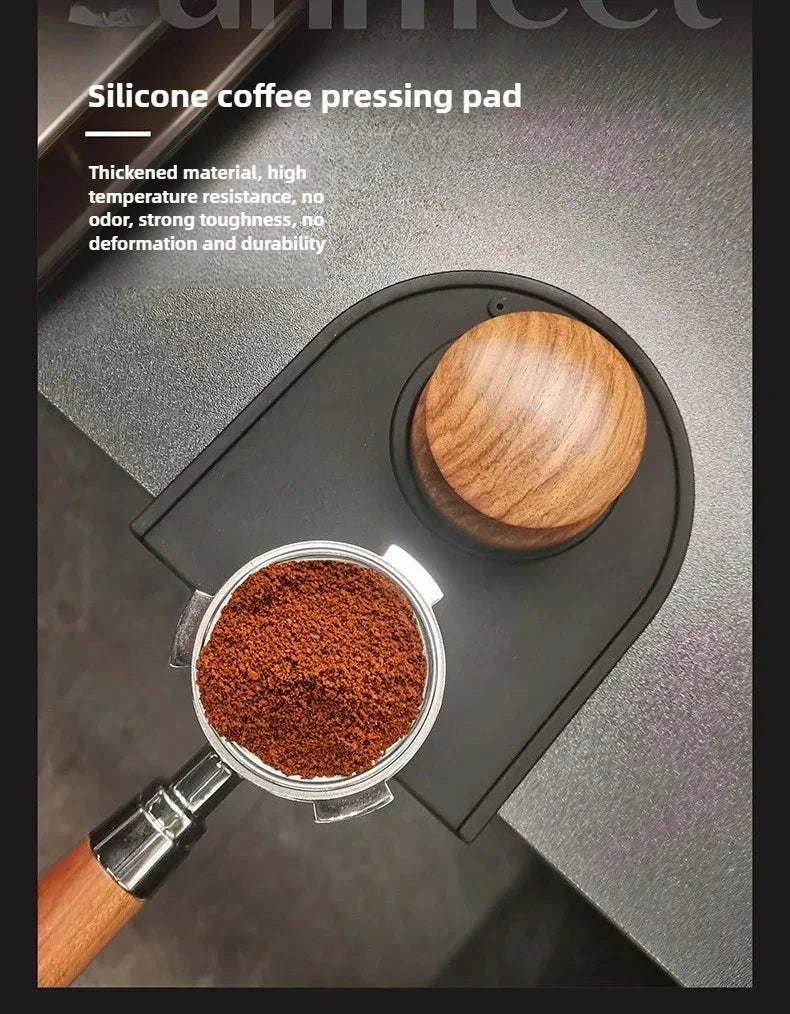 Espresso Coffee Press with Scale Constant Adjustment,Powdering Needle ,Powder Receiving Ring Coffee Press Mat Coffee Accessories