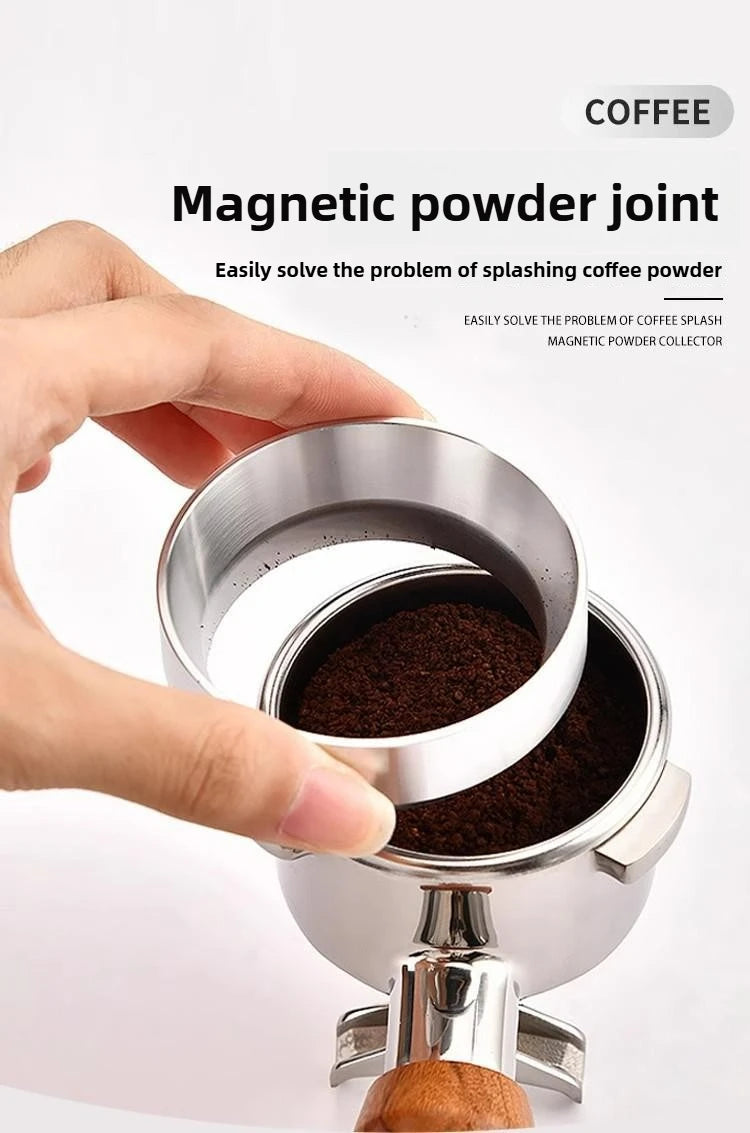 Espresso Coffee Press with Scale Constant Adjustment,Powdering Needle ,Powder Receiving Ring Coffee Press Mat Coffee Accessories