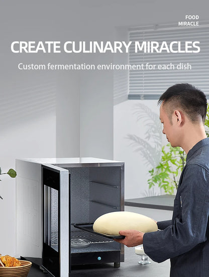 70L Temperature-Controlled Electric Dough Proofer Fermentation Household Baking Multi-functional Automatic Bread Yogurt  Machine